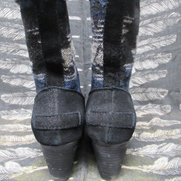 BareTraps Zeldie Aztec Print Fur Lined Boho Festival Winter Boot - Picture 5 of 15